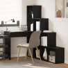 Escritorio de Esquina Roble negro 101.5 x 149.5 x 149.5 cm 1