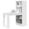 Escritorio con estante con almacenamiento Blanco 122 x 67 x 145 cm 1