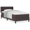 Cama Box Marrom Escuro 90 x 200 cm Tecido e Espuma 4