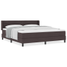Cama Box Marrom Escuro 180 x 200 cm Tecido e Espuma 4