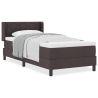 Cama Box Marrom Escuro 90 x 200 cm Tecido e Espuma 4