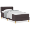 Cama Box Marrom Escuro e Branco 90 x 200 cm tecido 4