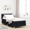 Cama Box Preto e Branco e Preto 100 x 200 cm tecido 1
