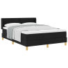 Cama Box Preto e Branco e Preto 160 x 200 cm tecido 3