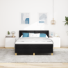 Cama Box Preto e Branco e Preto 160 x 200 cm tecido 5