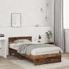 Estrutura de Cama com Cabeceira Madeira Antiga 100 x 200 cm 5