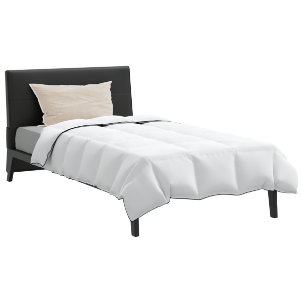 Edredão com travesseiro 2 pcs Branco 155 x 200 cm Penugem M 3