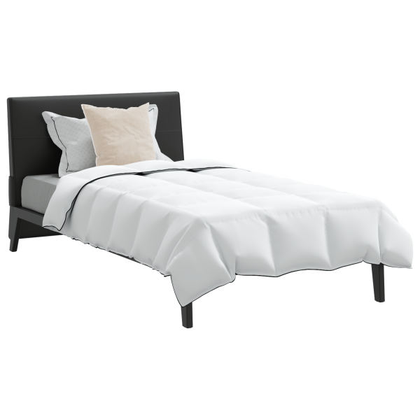 Edredón con almohada 2 pcs Blanco 135 x 220 cm Plumas M 3