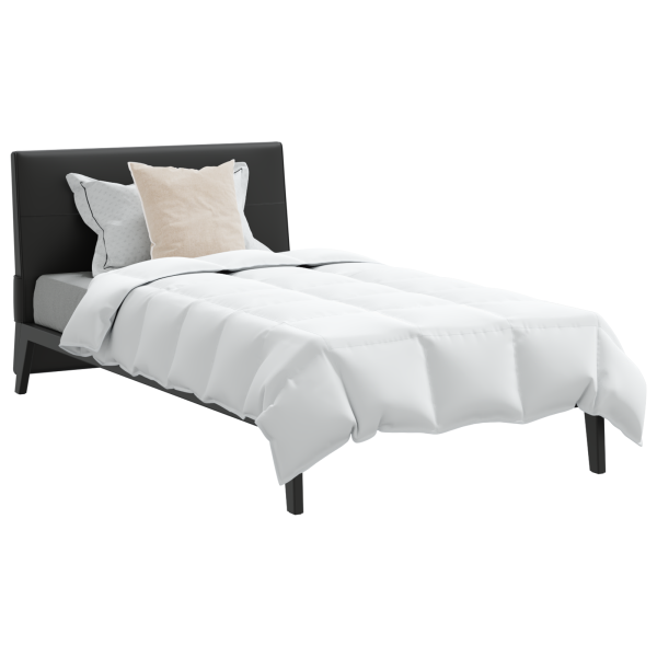 Edredão com travesseiro 2 pcs Branco 140 x 220 cm Penugem M 3