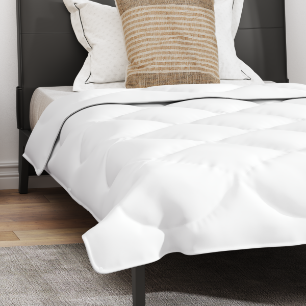 Duvet 2 en 1 con almohada 2 pcs Blanco 140 x 200 cm Microfibra M 5