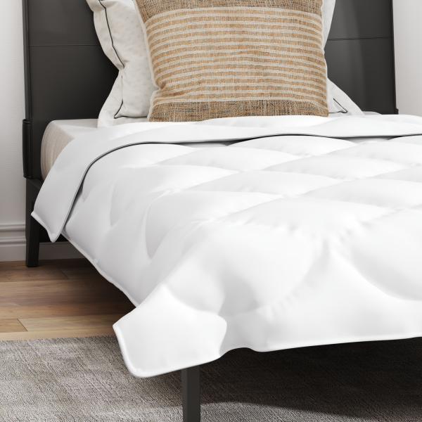 Duvet 2 en 1 con almohada 2 pcs Blanco 155 x 200 cm Microfibra M 5