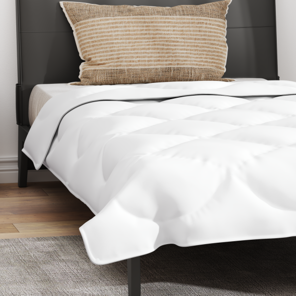 Duvet 2 en 1 con almohada 2 pcs Blanco 135 x 220 cm Microfibra M 5