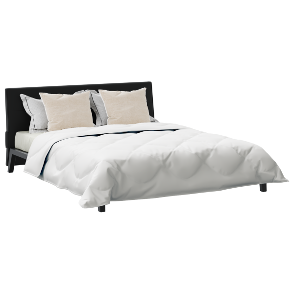 Edredón con almohada 3 pcs Blanco 240 x 200 cm Microfibra M 3