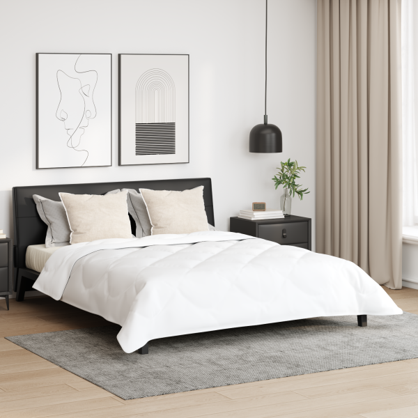 Edredón Otro con almohada 3 pcs Blanco 240 x 220 cm Microfibra D