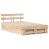 Estrutura da Cama com gaveta com cabeceira com armazenamento Castanho 120 x 190 cm 2