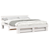 Estrutura da Cama Branco 200 x 200 cm Madeira de pinho maciça 3
