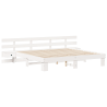 Estrutura da Cama com gaveta Branco 180 x 200 cm madeira 2