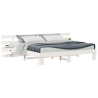 Estructura de cama con cajón Blanco 180 x 200 cm Madera 3