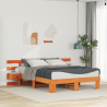 Estrutura da Cama com gaveta Castanho 160 x 200 cm 1