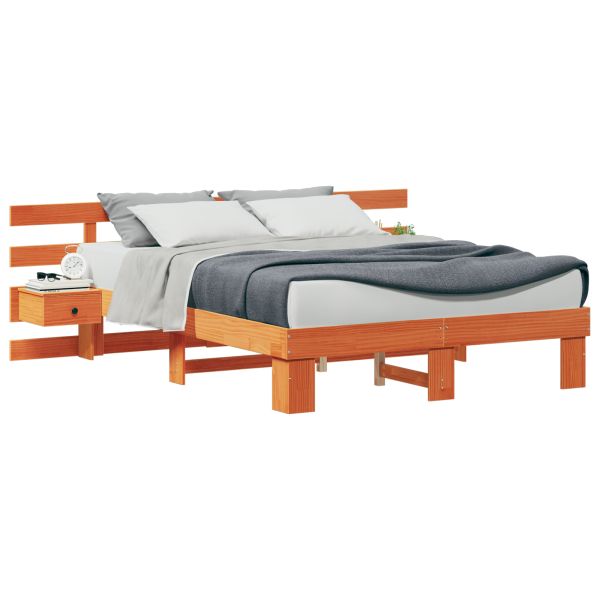 Estrutura da Cama com gaveta Castanho 160 x 200 cm M 3