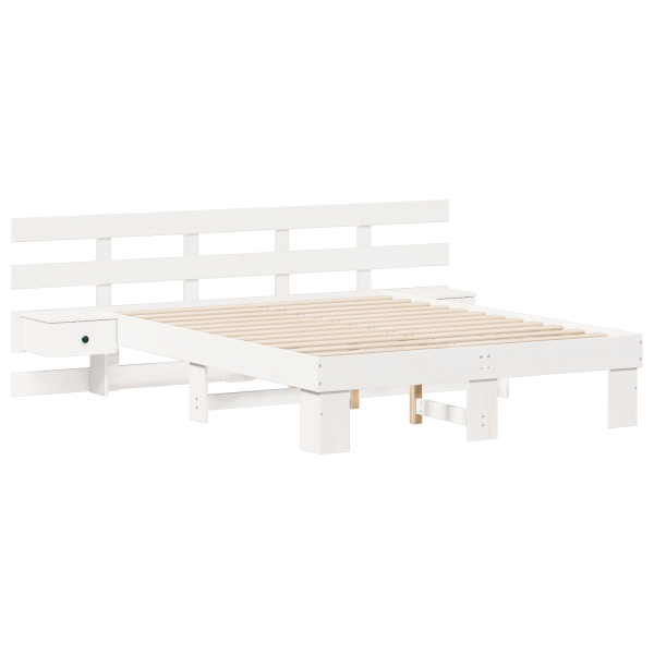 Estructura de cama con cajón Blanco 120 x 200 cm M 2