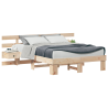 Estructura de cama con cajón Marrón 140 x 190 cm 3