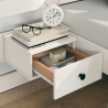 Estrutura da Cama com gaveta Branco 140 x 190 cm 5