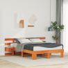 Estrutura da Cama com gaveta Castanho 140 x 190 cm 1