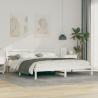 Estructura de cama Blanco 200 x 200 cm Madera 1