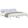 Estrutura da Cama Branco 200 x 200 cm madeira 3