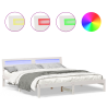 Estrutura da Cama Branco 200 x 200 cm madeira 4
