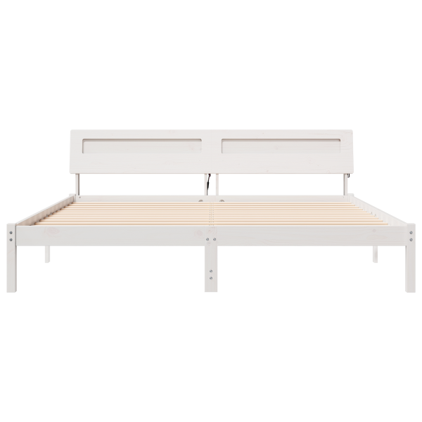 Estructura de cama Blanco 200 x 200 cm Madera M 5