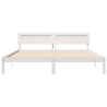 Estructura de cama Blanco 200 x 200 cm Madera 5