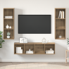 Juego de muebles de TV 3 pcs Roble artisan 37 x 37 x 142.5 cm 4