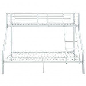 Estructura de litera de metal blanco 140x200 cm/90x200 cm H