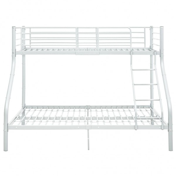 Estrutura de beliche 140x200/90x200 cm metal branco M 2