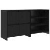 Buffet 2 pcs Carvalho preto 70 x 41 x 75 cm Madeira processada 2