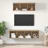 Juego de muebles de TV 2 pcs Roble artisan 37 x 37 x 142.5 cm 1