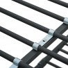 Estructura de litera de metal negro 140x200 cm/90x200 cm 5