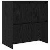 Vitrina 2 pcs Roble negro 70 x 41 x 75 cm Madera contrachapada 5