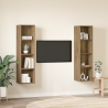 Conjunto de mueble de TV 2 pcs Marrón 37 x 37 x 142.5 cm 4