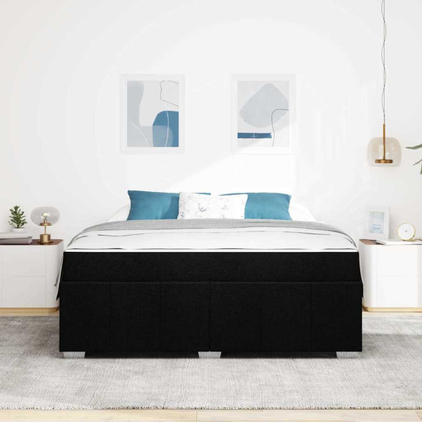 Estructura de cama Negro 180 x 200 cm tela M 5