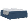 Estrutura da Cama Azul 180 x 200 cm tecido 3