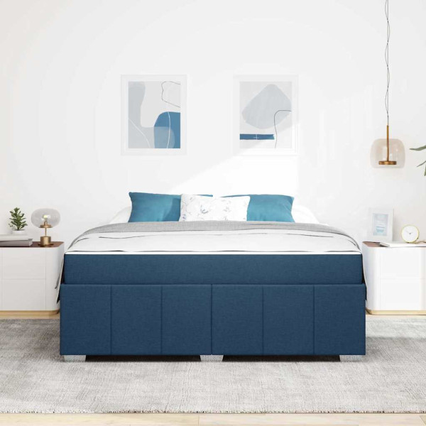 Estructura de cama Azul 180 x 200 cm tela M 5