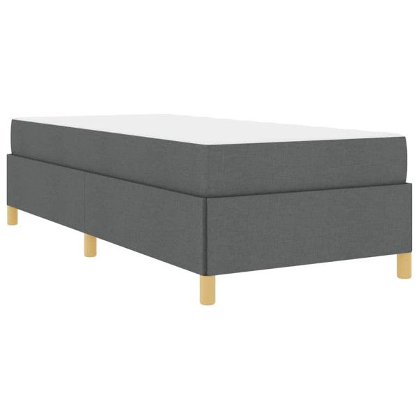 Cama tipo Box Spring Gris oscuro. Marrón y Blanco y Gris oscuro M 2