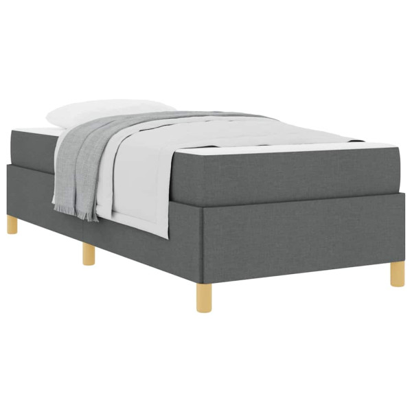 Cama tipo Box Spring Gris oscuro. Marrón y Blanco y Gris oscuro M 3