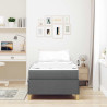 Cama tipo Box Spring Gris oscuro. Marrón y Blanco y Gris oscuro 5