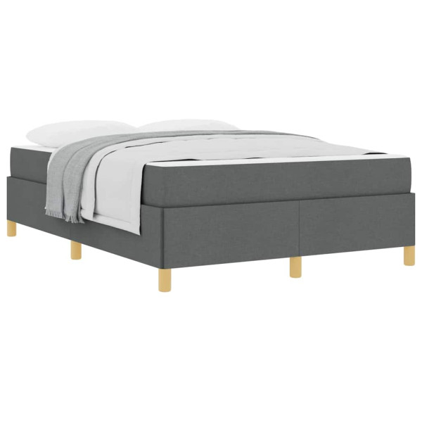 Cama Box Cinza Escuro e Branco e Cinza Escuro 140 x 190 cm M 3