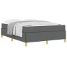 Cama tipo Box Spring Otro Gris oscuro y blanco y gris oscuro 3