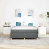 Cama Box Cinza Escuro e Branco e Cinza Escuro 140 x 190 cm 5